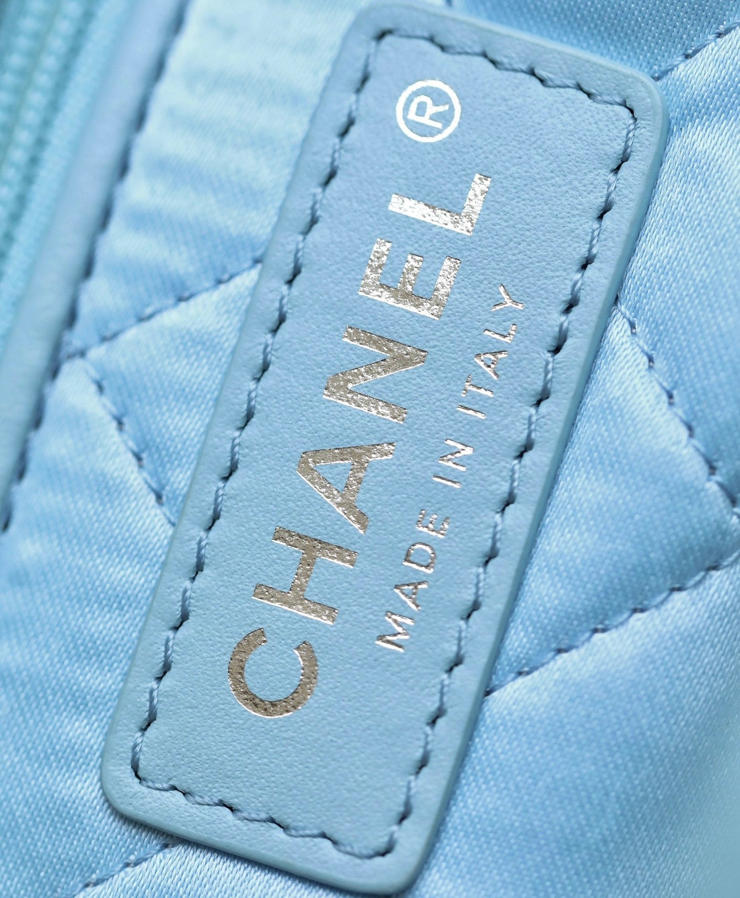 CC 2025 Backpack 34cm Light Blue Soft Calfskin 291407