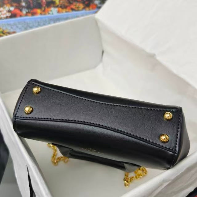 DB Small Marlene Day Bag Black Calfskin
