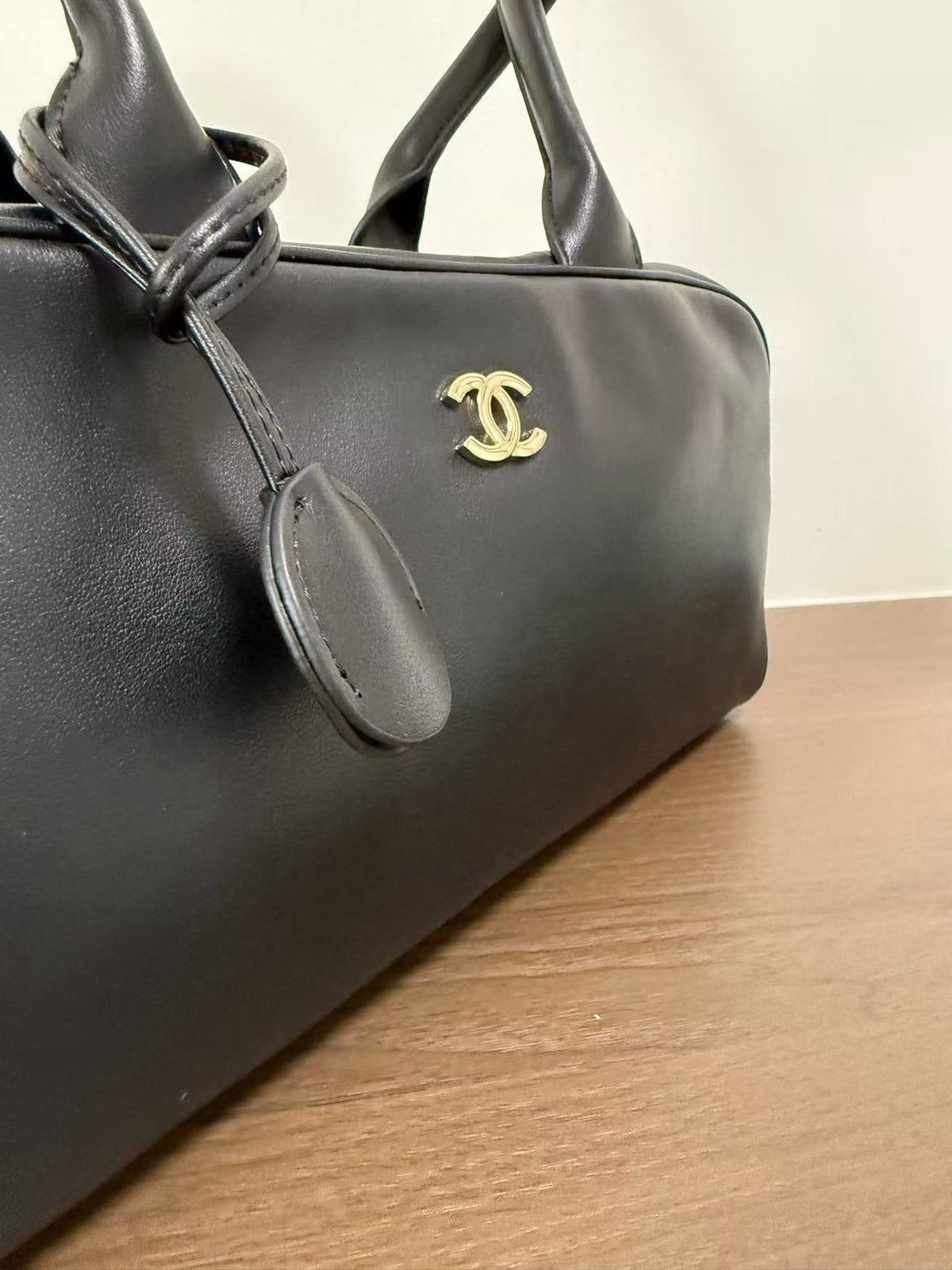 CC SS 2026 Large Bowling Bag Black Calfskin