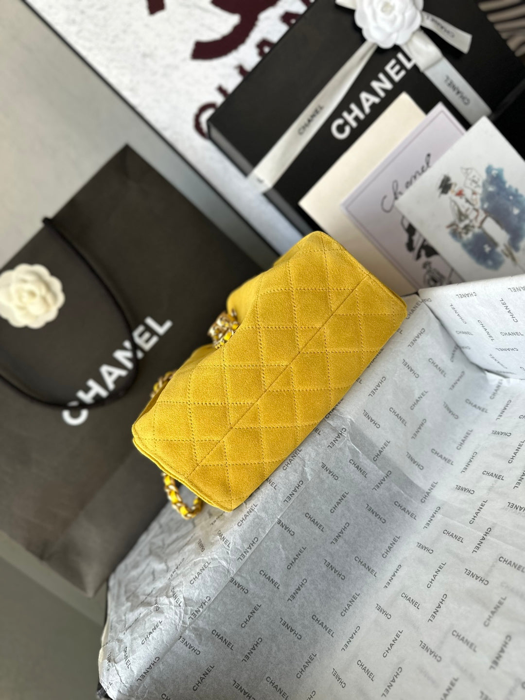 CC 26c Hobo Bag 22cm Yellow Suede