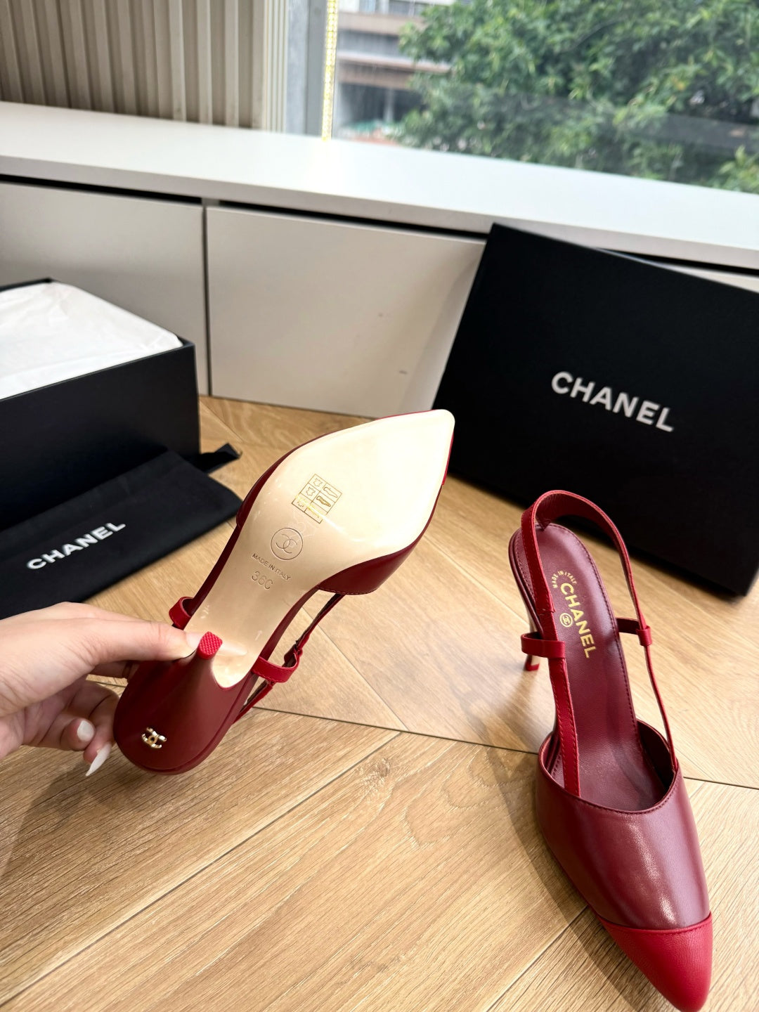 CC 26s Boutique Slingback Burgundy Patent Leather 933117