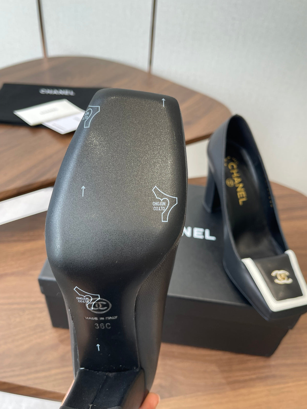 CC SS26 Mathieu Blazy Pumps 90mm Black Sheepskin 529526