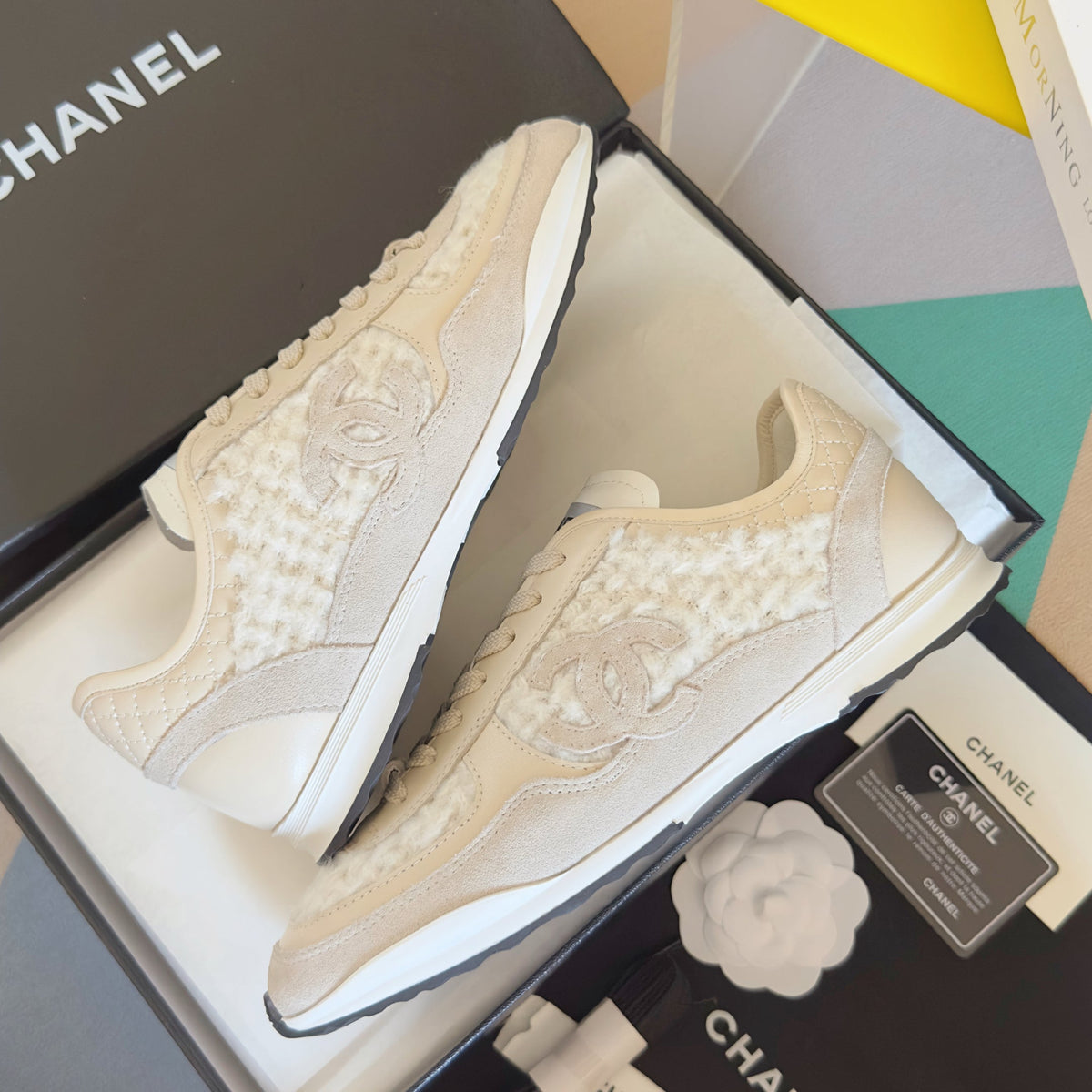 CC 25K British Baseball Shoes White Woven Cowhide 459737