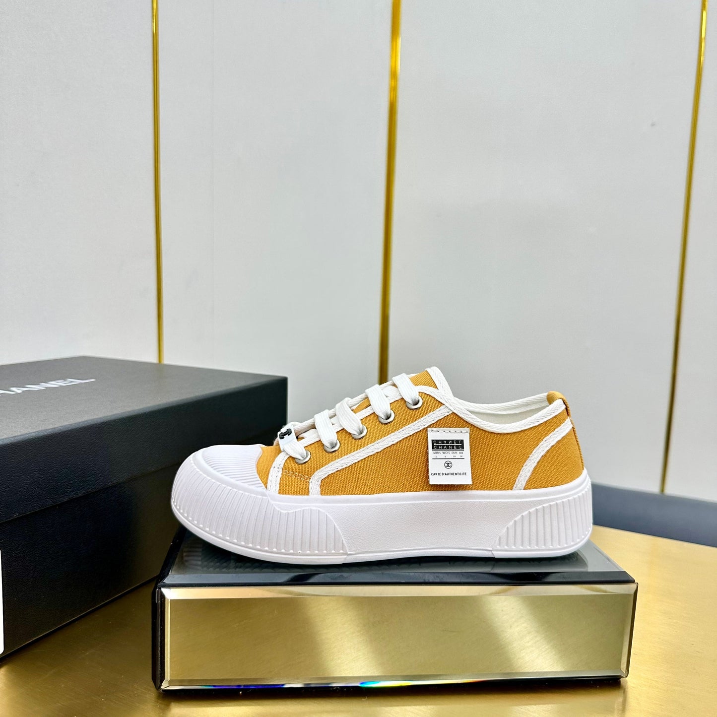 CC 26s Platform Sneakers Orange Canvas 832621
