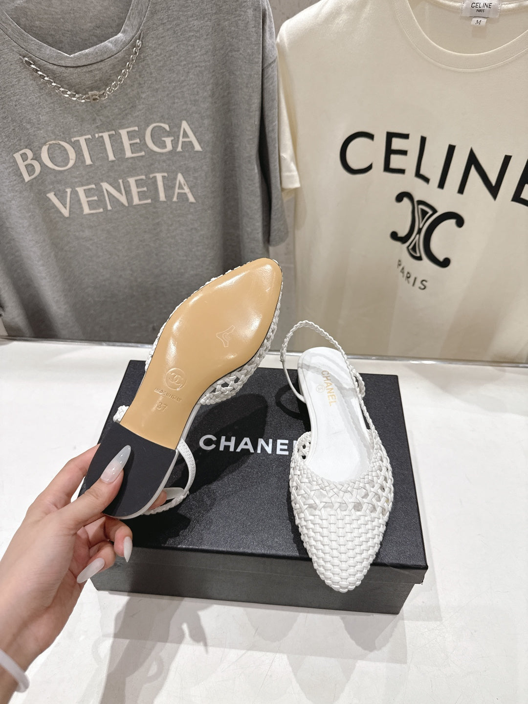 CC 26s Slingback Flat White Distinct Woven 888091