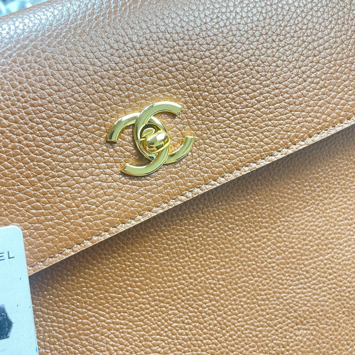 CC 26s Large Tote Bag Light Brown Grained Calfskin