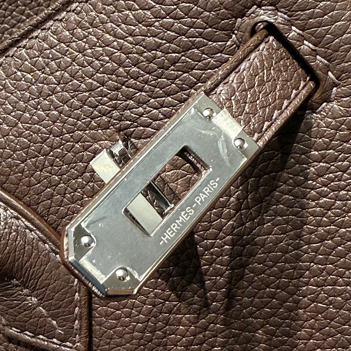 HM BIRKIN 25CM CAFE TOGO LEATHER SILVER HARDWARE 237502