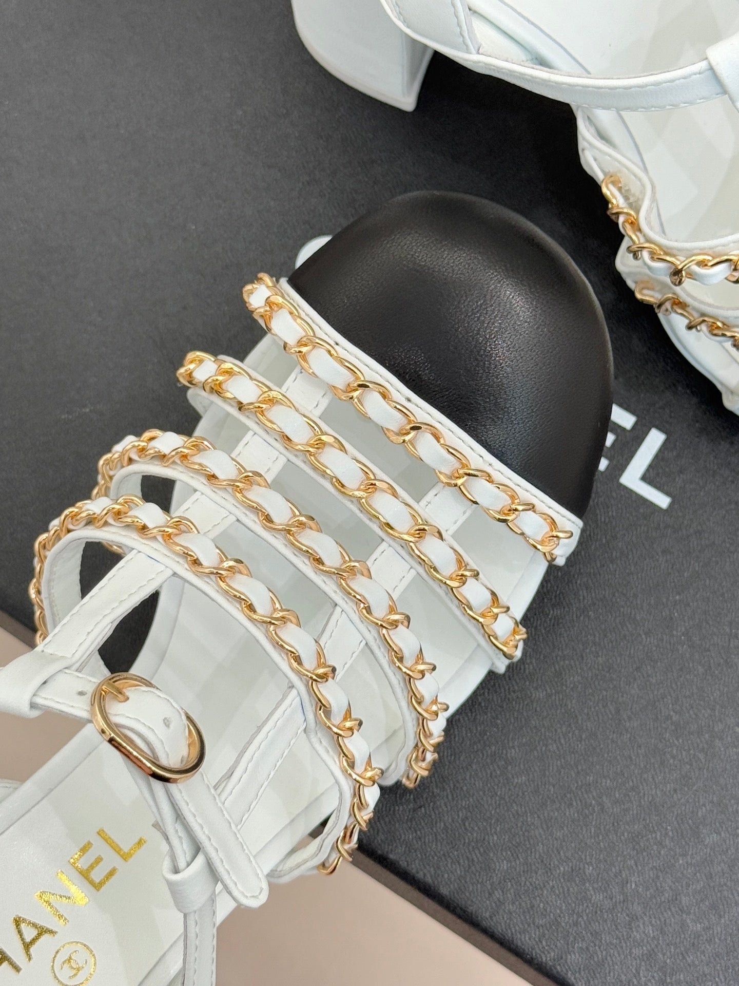 Cruise 25/26 Slingbacks 90mm Black White Lambskin
