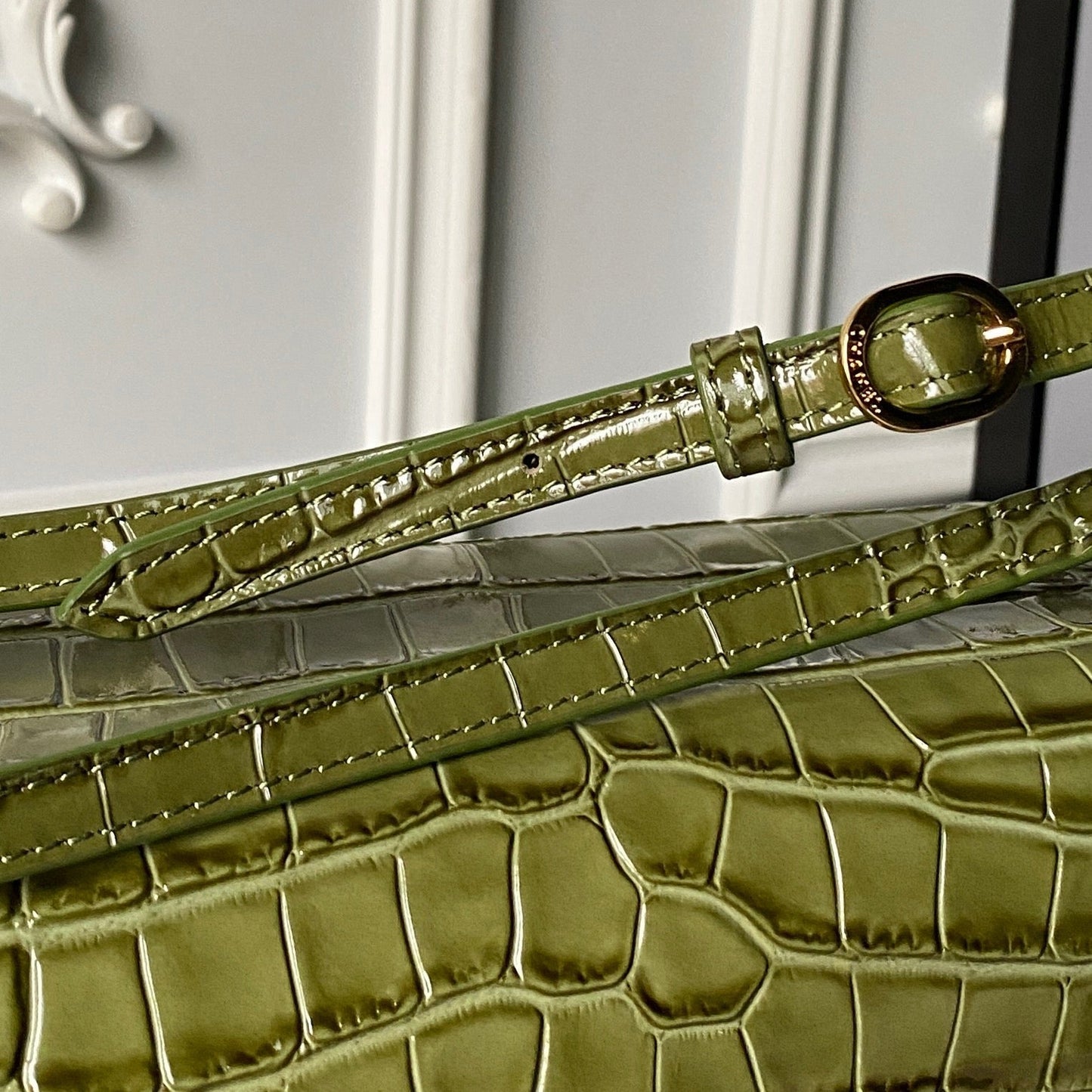 CC 26s Maxi Flap Bag 39cm Olive Imported Leather