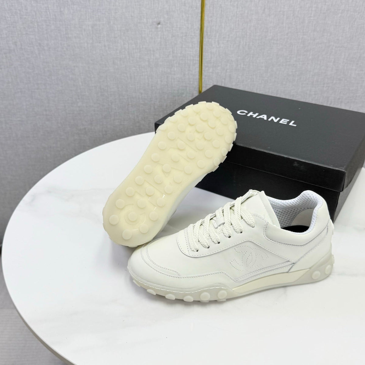 CC 26s Casual Sneakers White Calfskin 972886