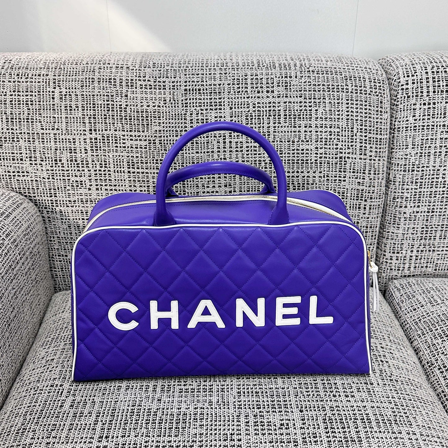 CC 1995 Bowling Duffle Bag 46cm Purple Lambskin