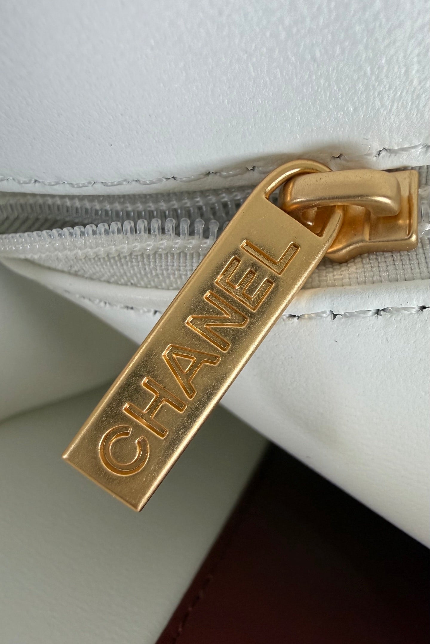 Chanel 26 Shoulder Bag 22 White Caviar Leather