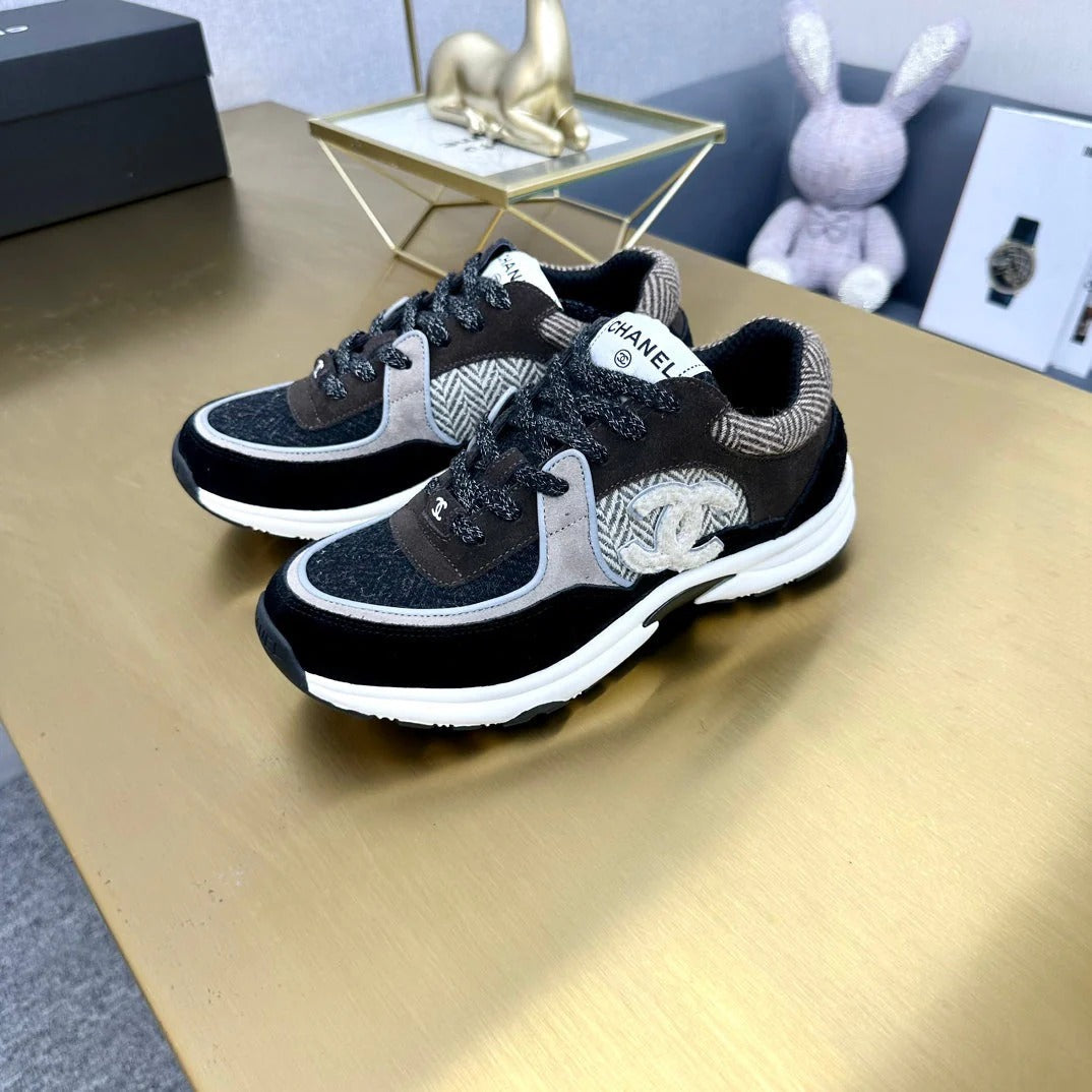 CC 2026 Casual Sneakers Black Gray Suede 668050