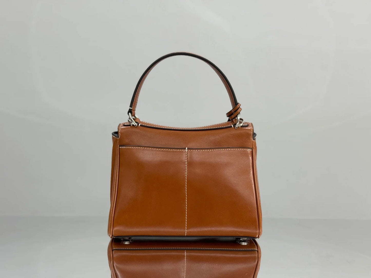 Balenciaga Small Bag 22 Camel Brown Cowhide Sliver Hardware