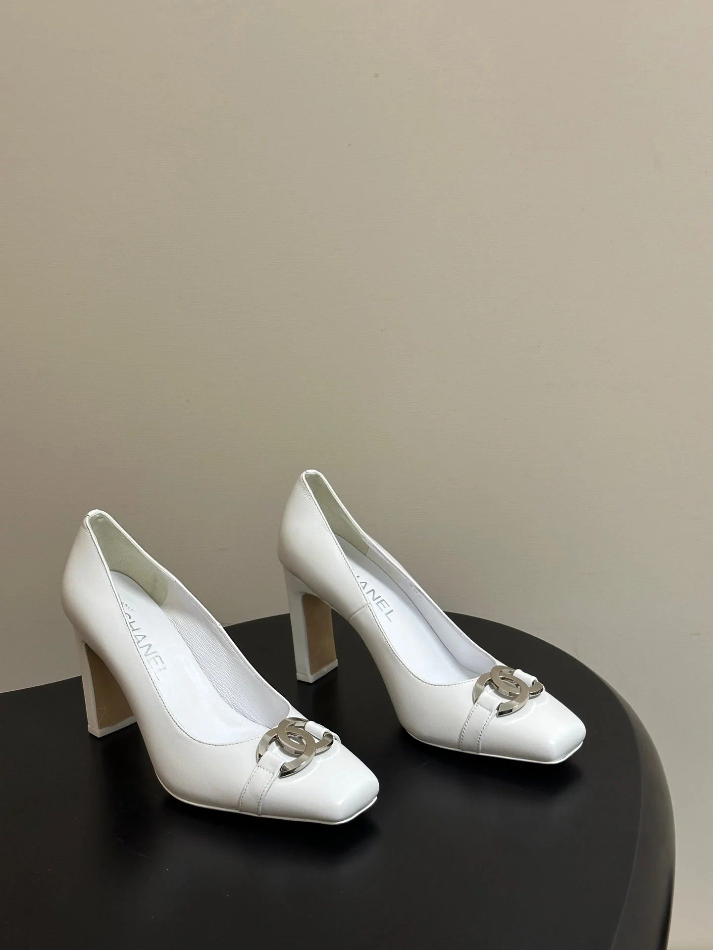 Chanel 2026 Chunky High Heels Leather Sheepskin 834665