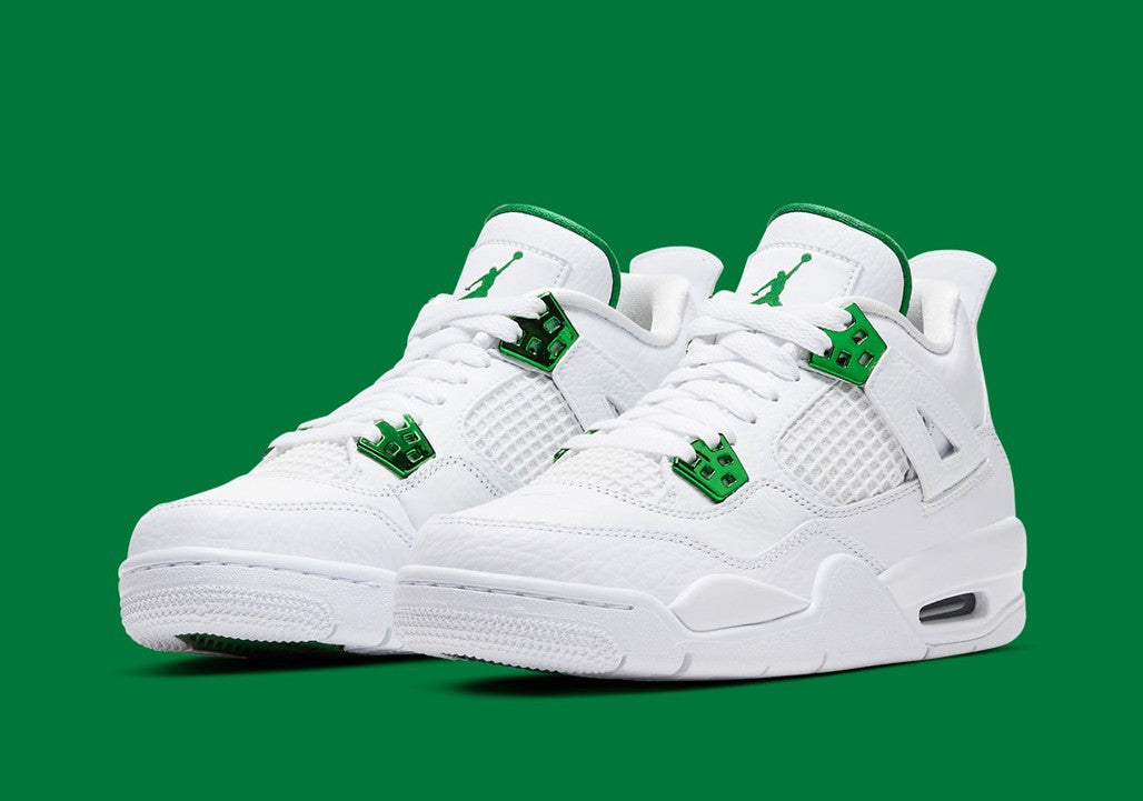 Jordan 4 Retro Golf Metallic Green Sneakers - OG Colorway