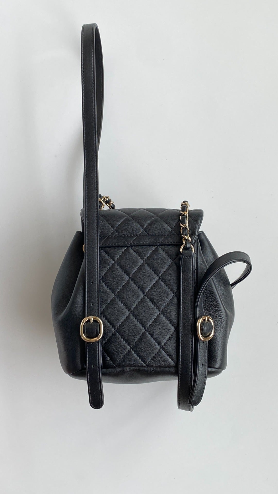CC 24A Duma Backpack Mini Black Lambskin