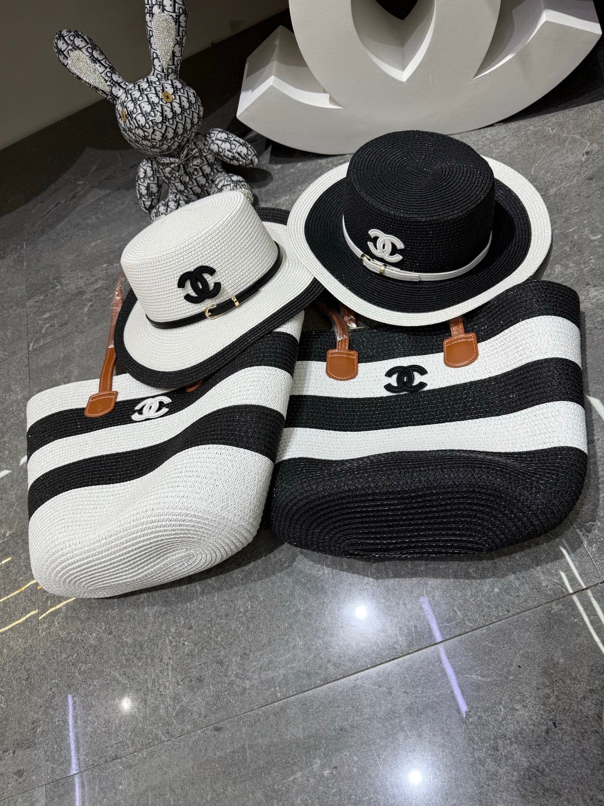 CC Tote Bag & Hat Set Plant Grass 209737