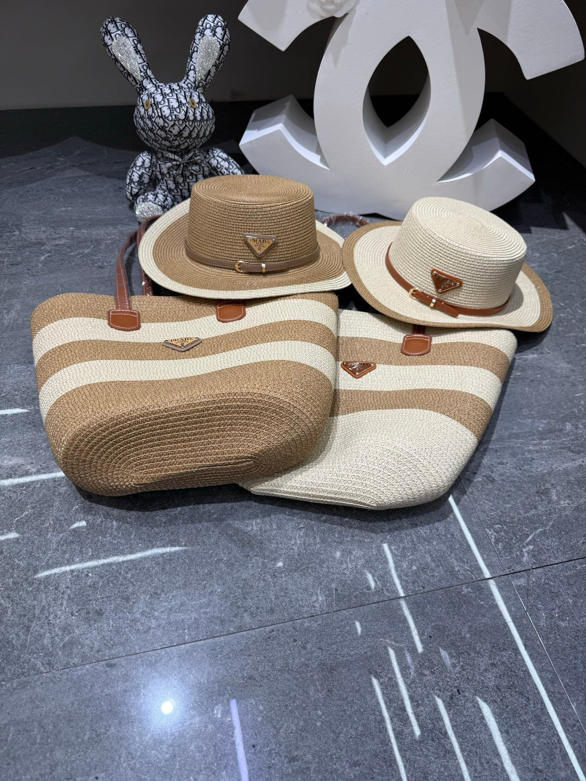 CC Tote Bag & Hat Set Plant Grass 209737