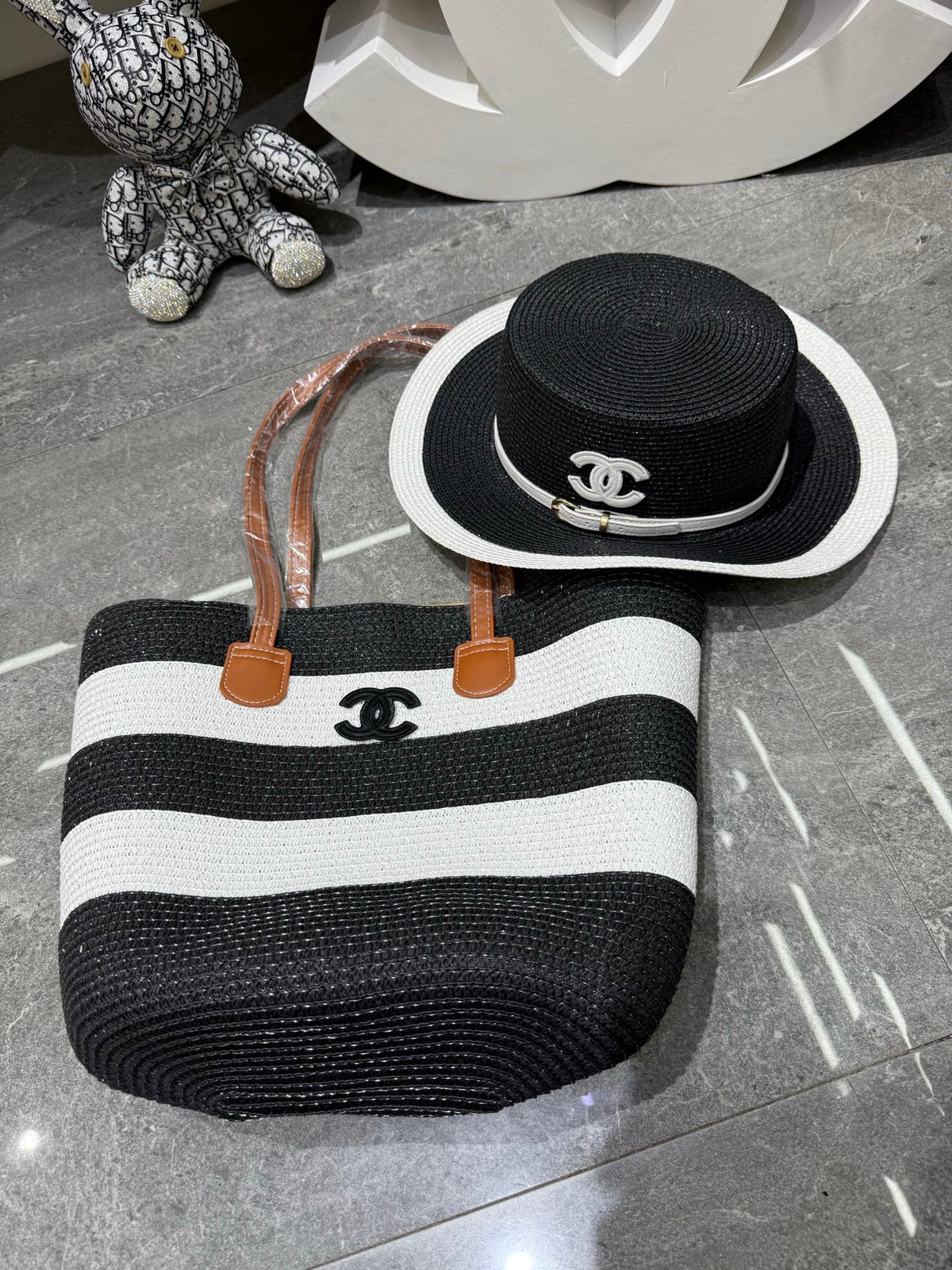 CC Tote Bag & Hat Set Plant Grass 209737