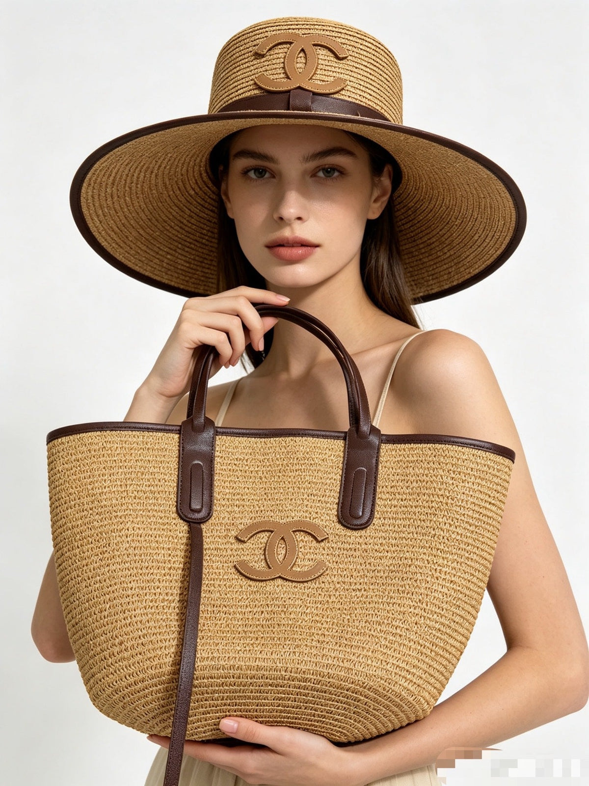 CC Tote Bag & Hat Set Plant Grass 209743