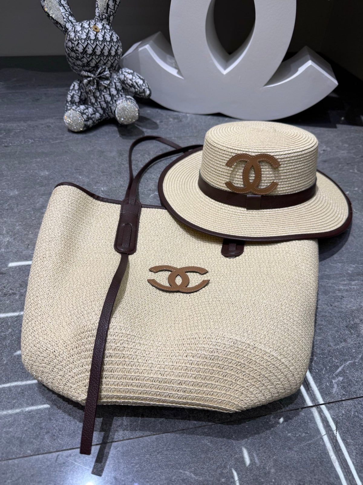CC Tote Bag & Hat Set Plant Grass 209743