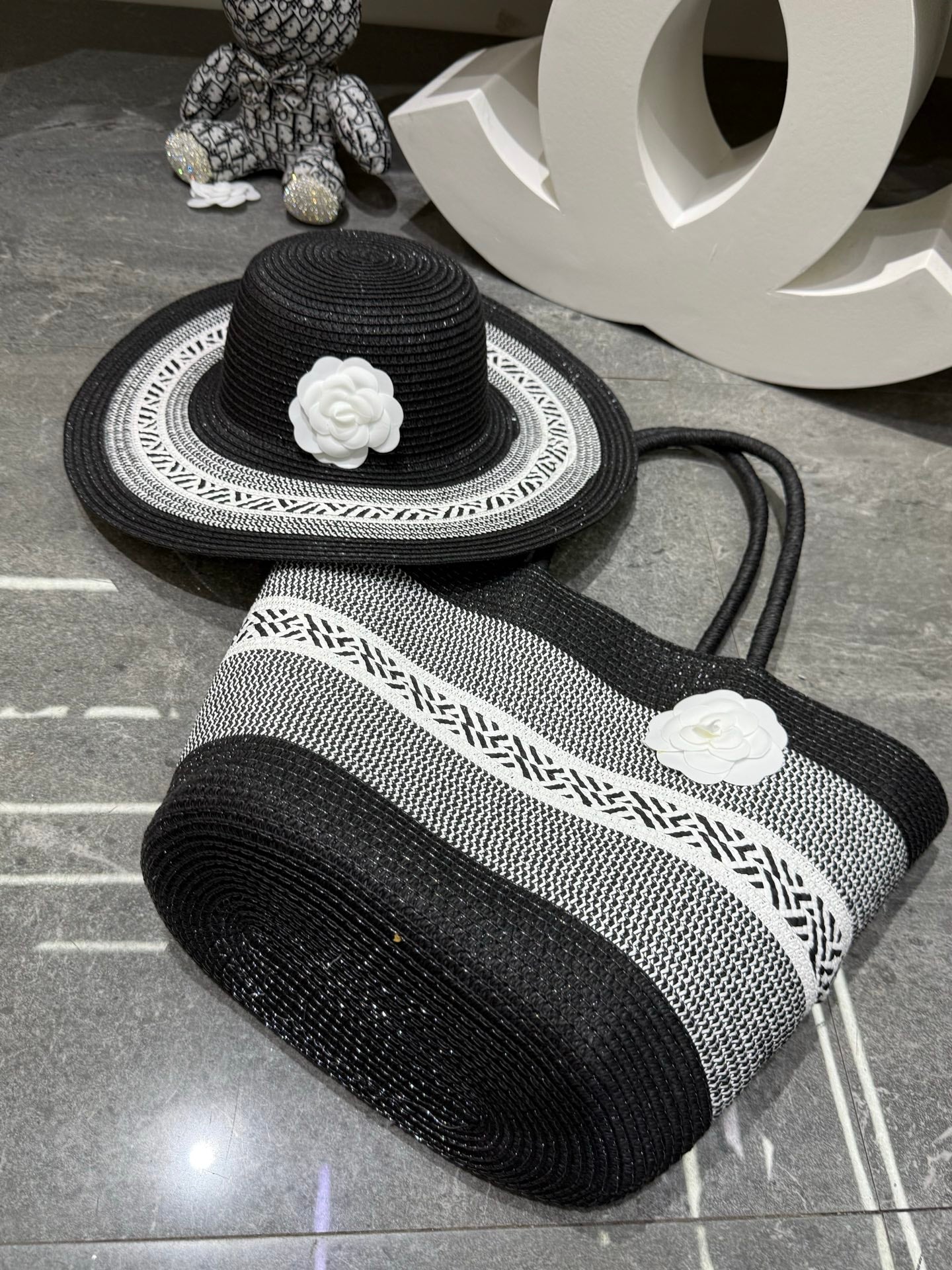 CC Tote Bag & Hat Set Plant Grass 209738