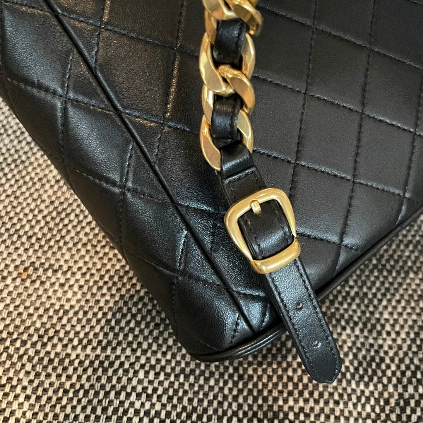 CC Mini Duma Backpack 21cm Black Lambskin