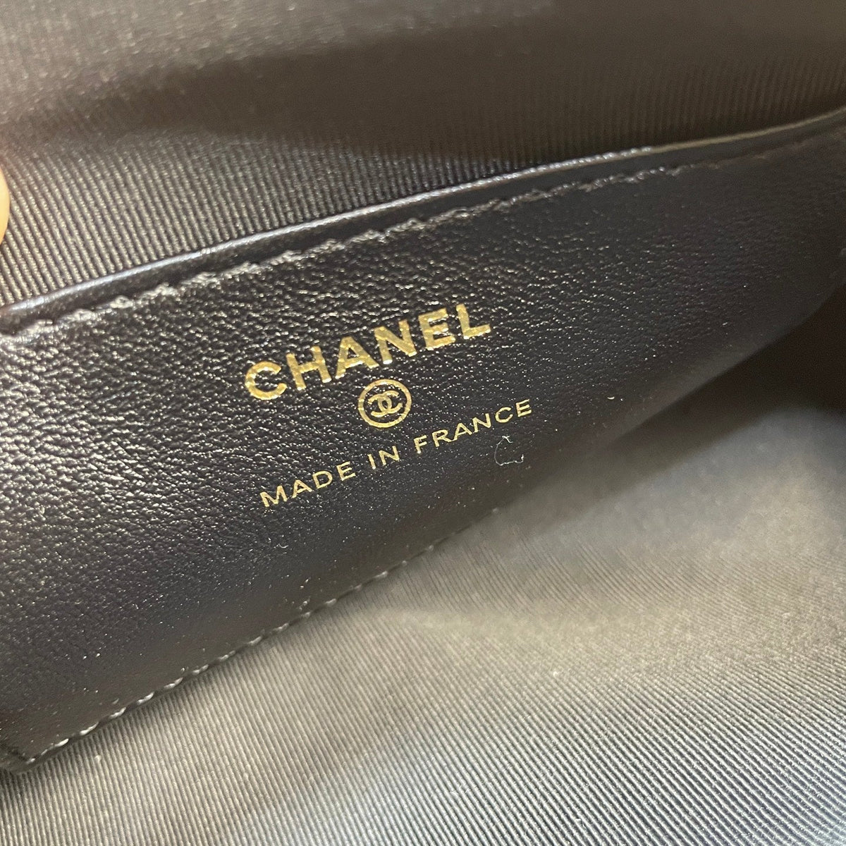 CC 26P Bowling Bag Chain Strap 19.5cn Camel Suede GHW