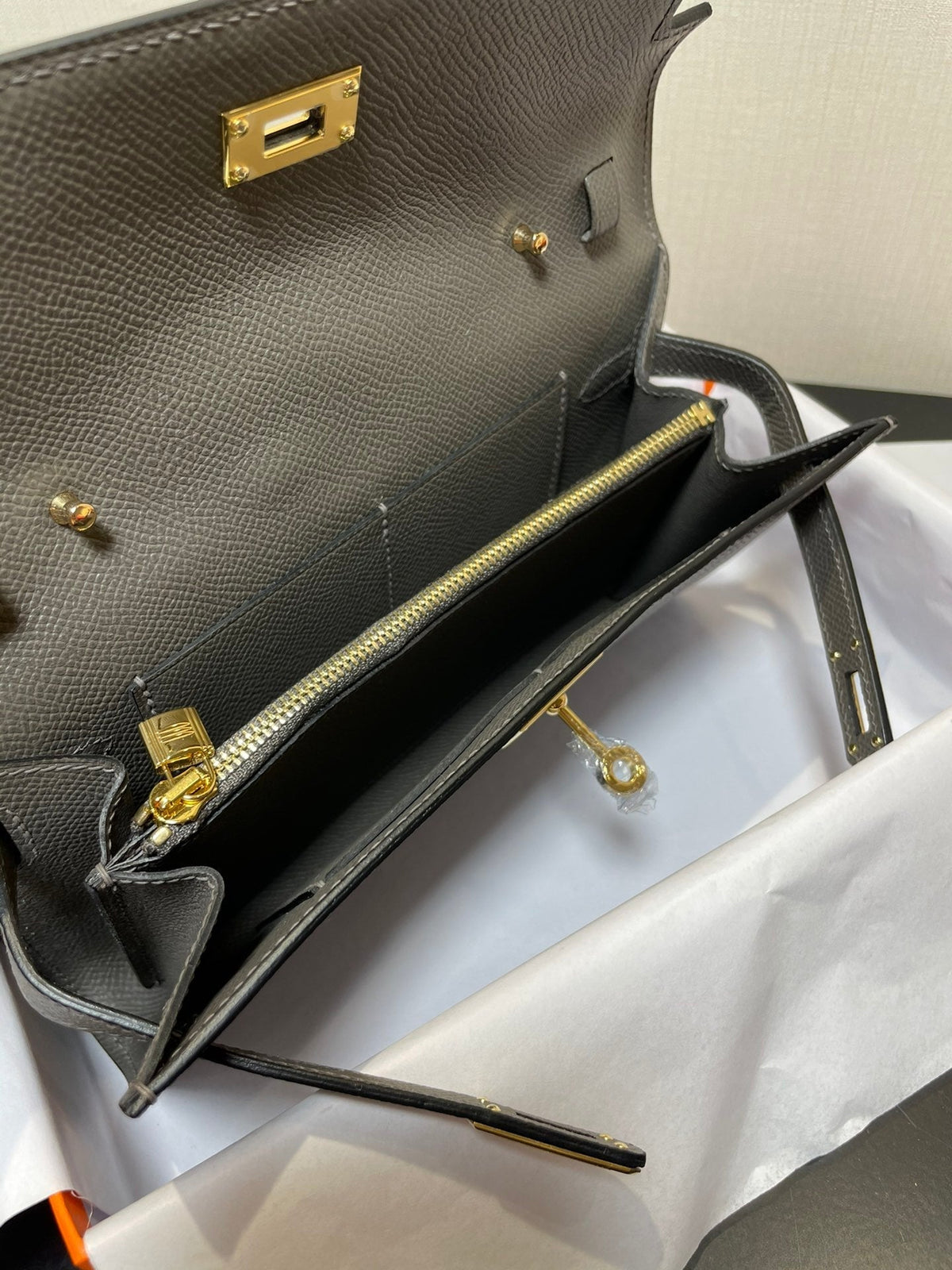 kelly woc 20.5 etain epsom gold hardware