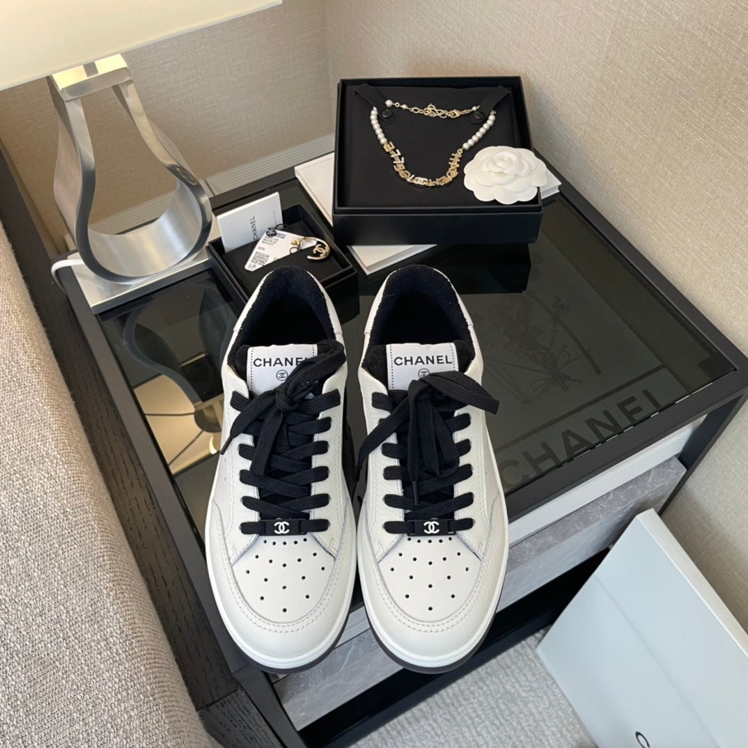CC 22A Sneaker Black White Calfskin & Rubber 413922