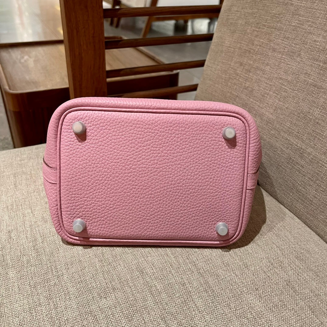 picotin lock 18 pink togo shw