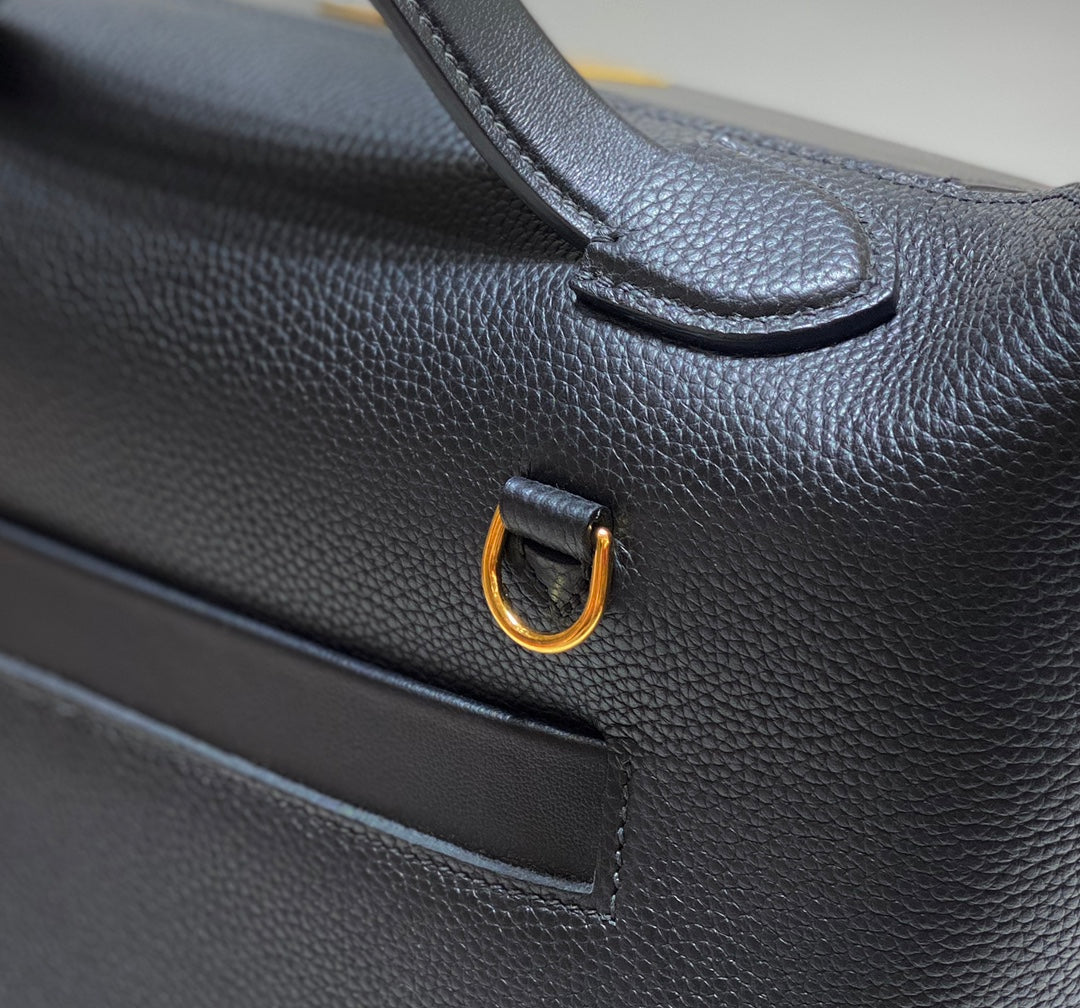 HM 26s 24/24 Bag 29cm Black Togo Leather