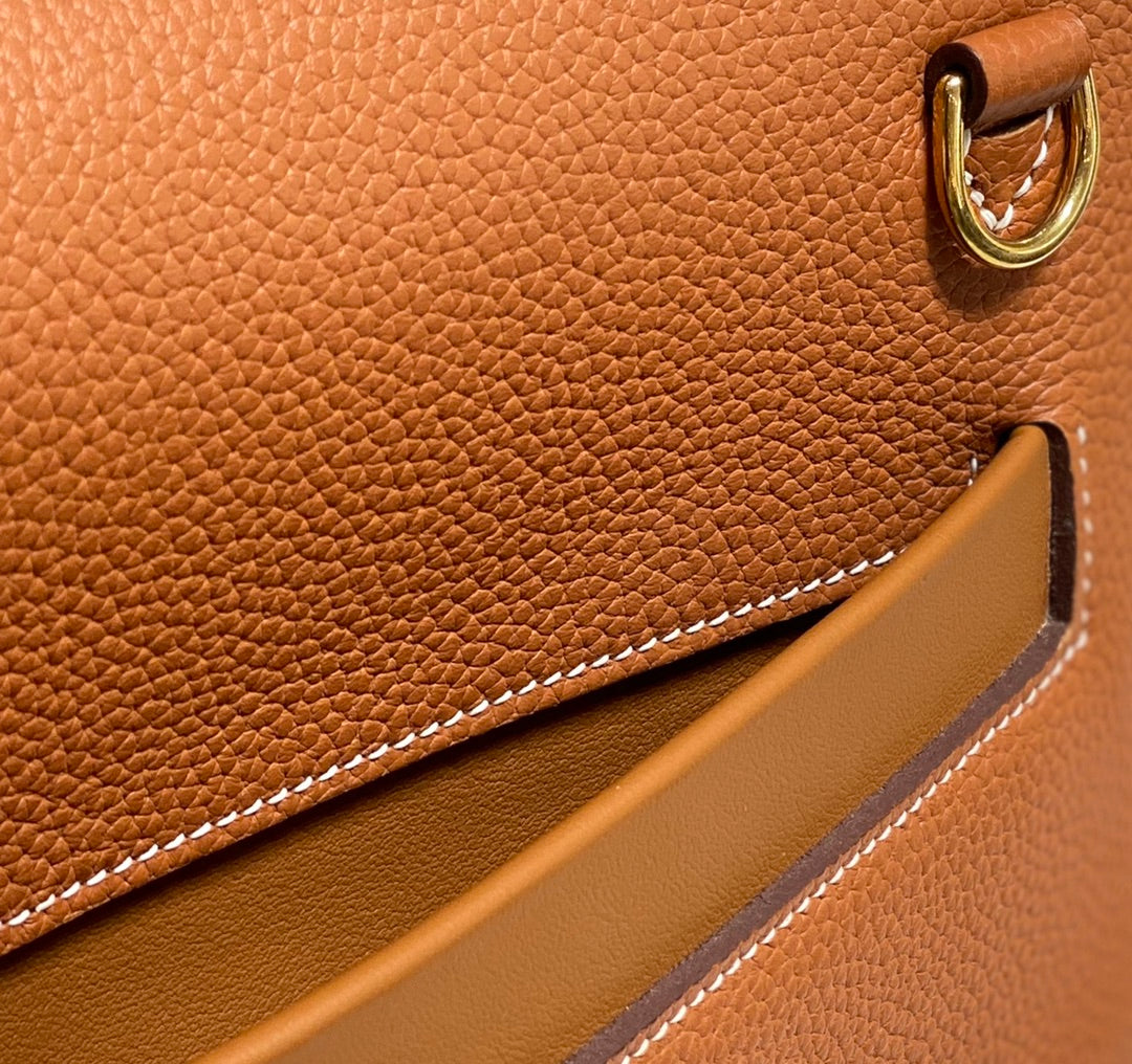 HM 26s 24/24 Bag 29cm Tan Brown Togo Leather