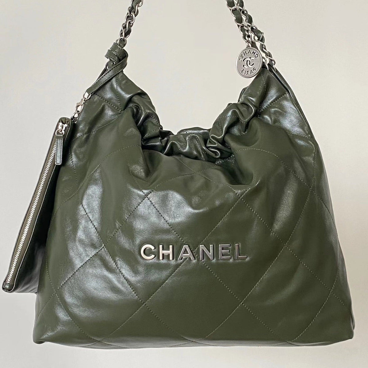 Chanel 25 Bag Dark Green Soft Calfskin