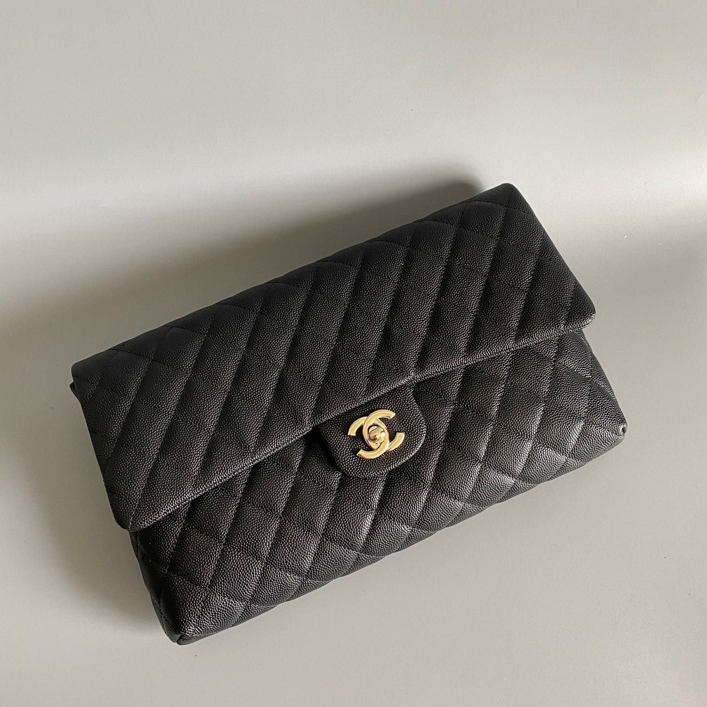 CC Handbag 28cm Black Caviar Leather