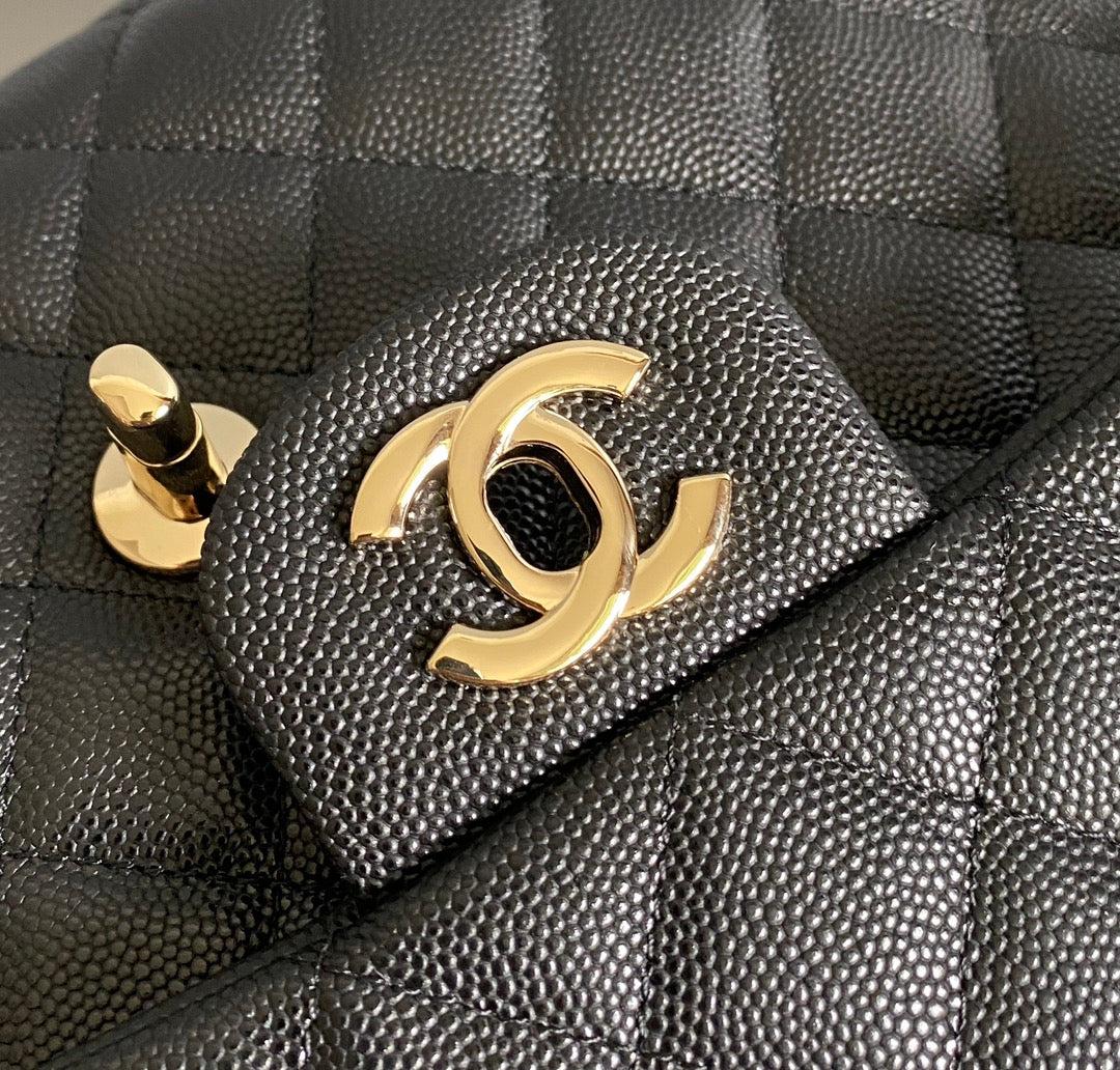 CC Handbag 28cm Black Caviar Leather