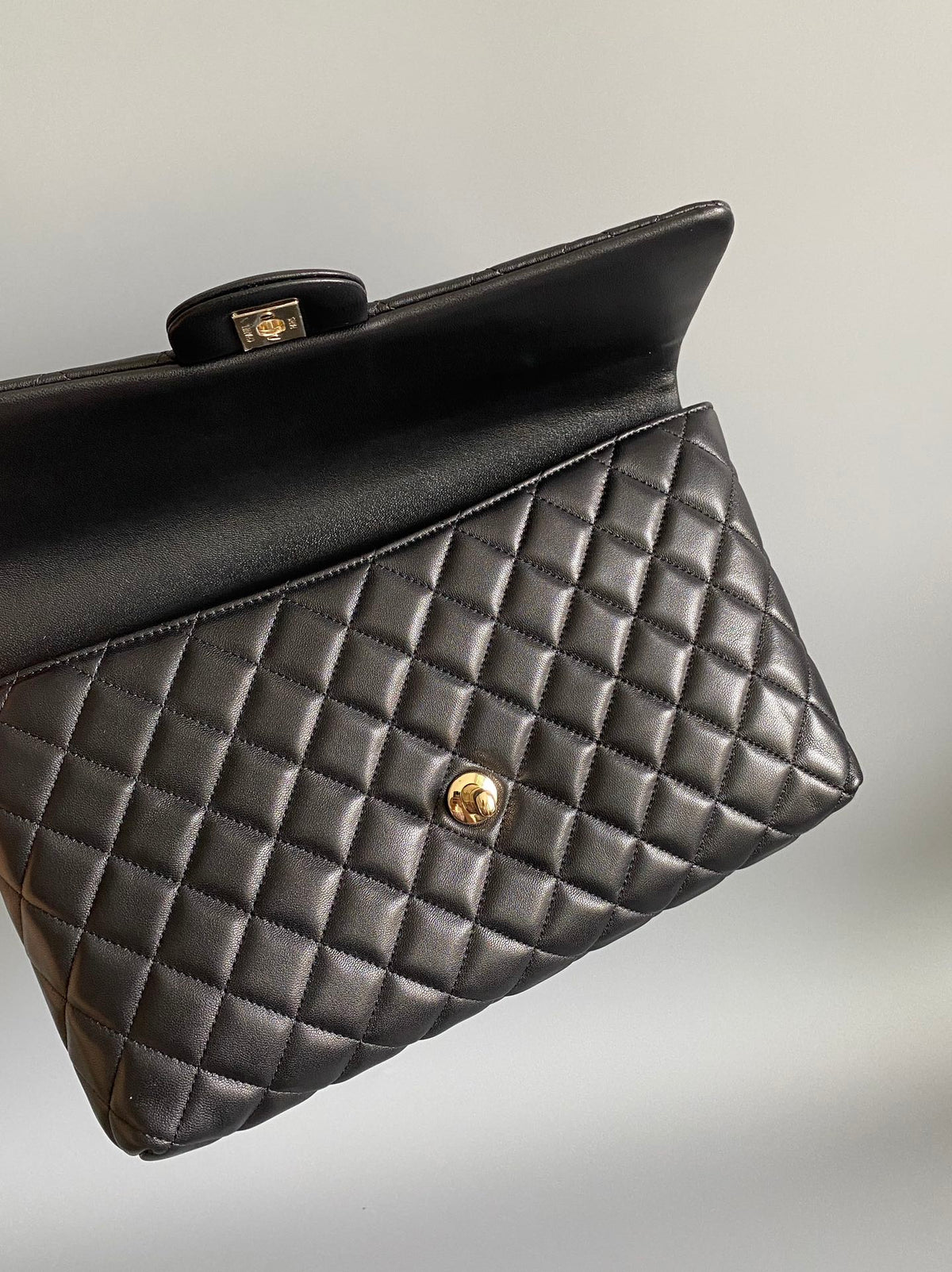CC Handbag 28cm Black Lambskin
