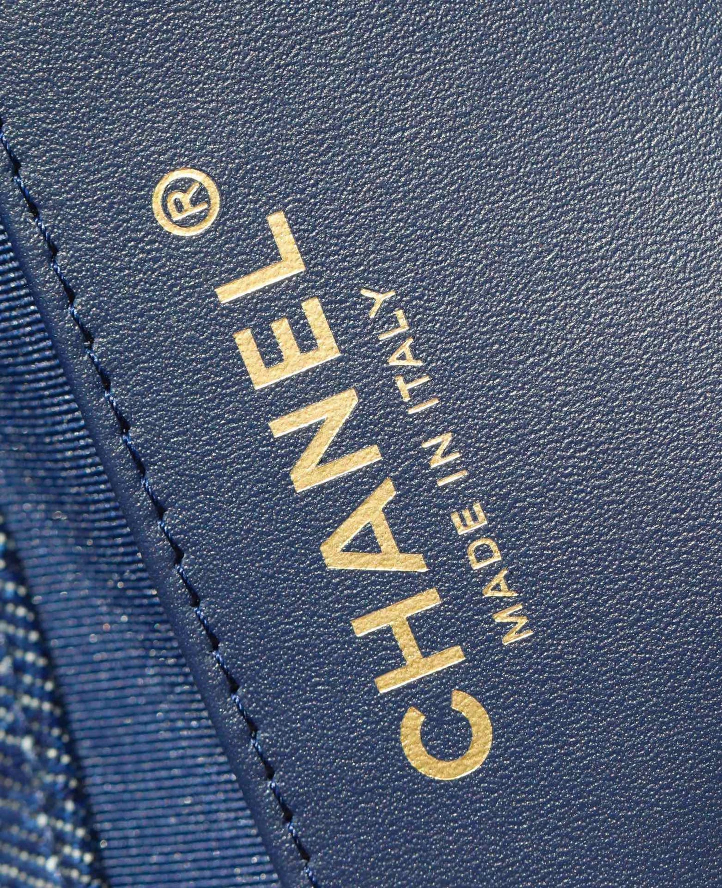 CC Drawstring Backpack 24.3cm Dark Blue Denim