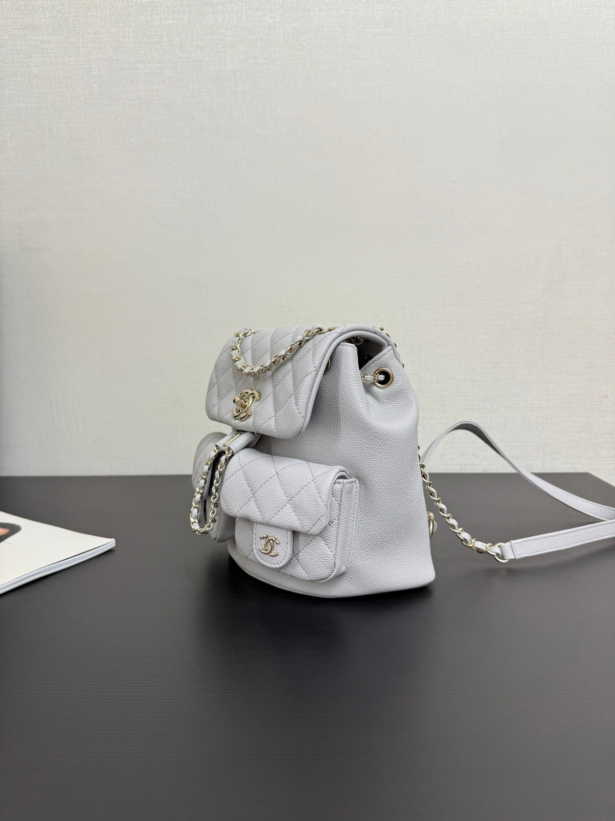 CC Mini Duma Backpack Light Grey Caviar