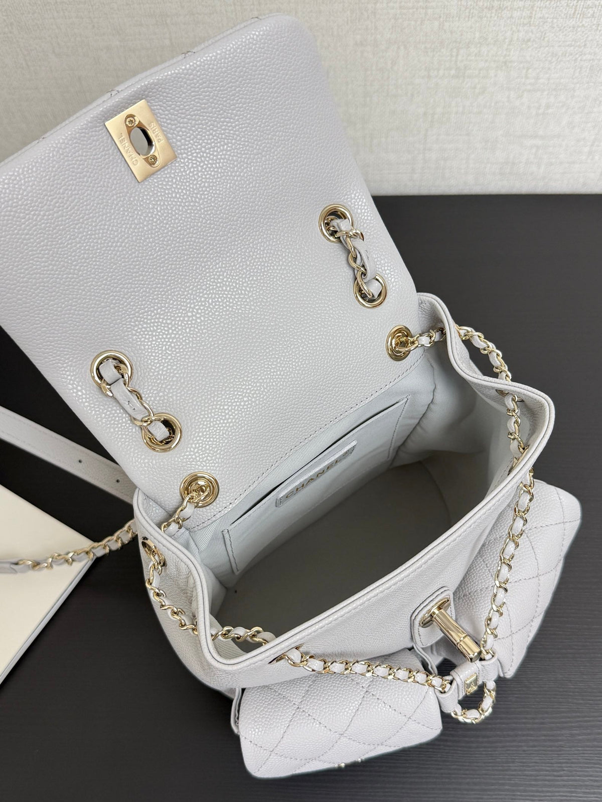 CC Mini Duma Backpack Light Grey Caviar