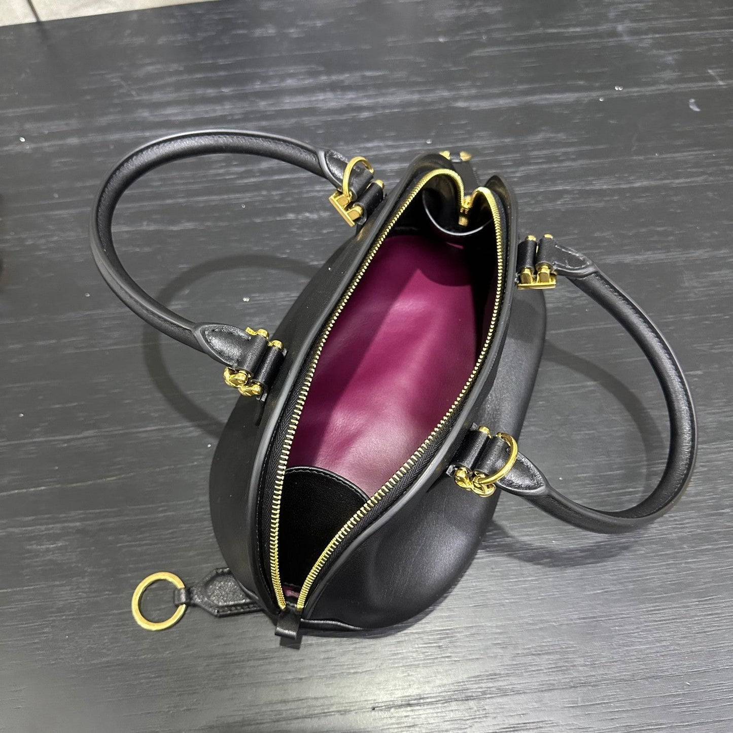 Balenciaga  Bolero Bowling Bag Black Calfksin