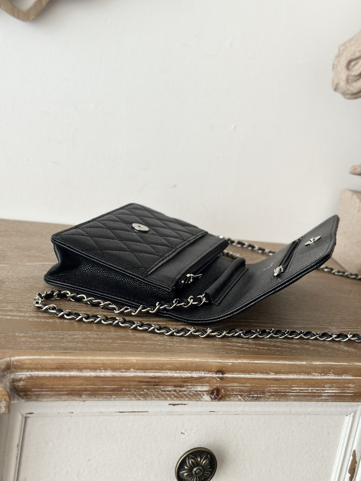 CC WOC 19cm Black Caviar Silver Hardware