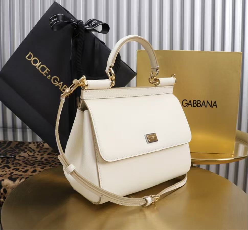 DB Sicily Bag White Dauphine Calfskin