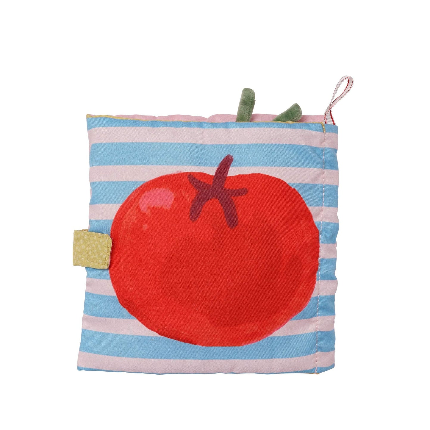 Manhattan Toy Mini-Apple Farm Soft Crinkle Book for Baby & Toddler, Multicolor, Medium, Fabric with Discovery Mirror and Textured Teether
