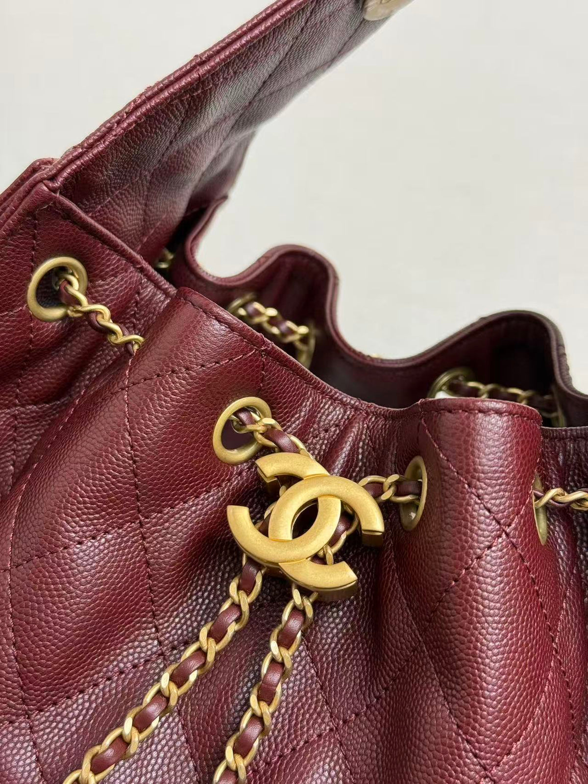 CC 25s Hobo Bag 30cm Gold Calfskin