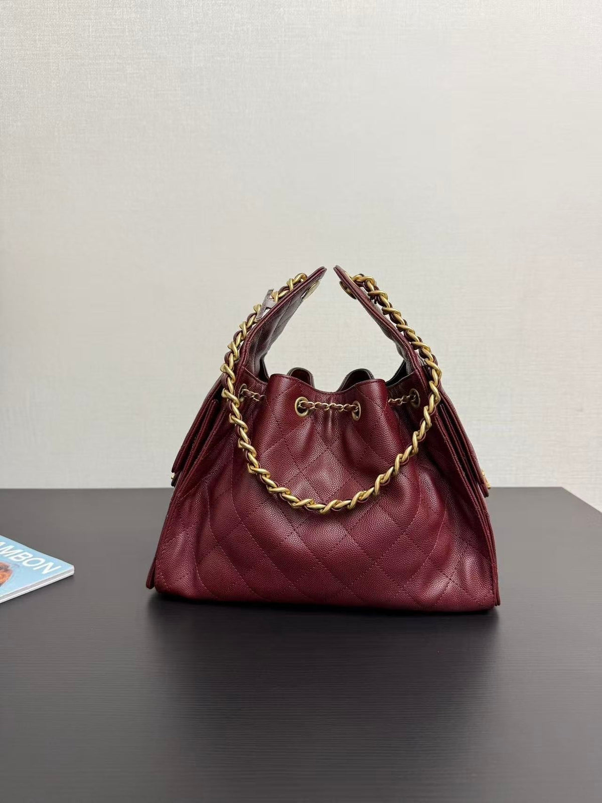 CC 25s Hobo Bag 30cm Gold Calfskin