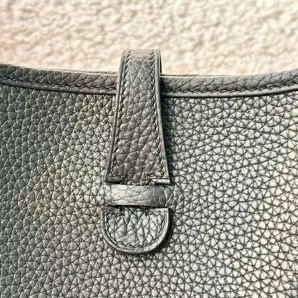 Hermes 2026 Evelyn 23 Bag Black Epsom Leather