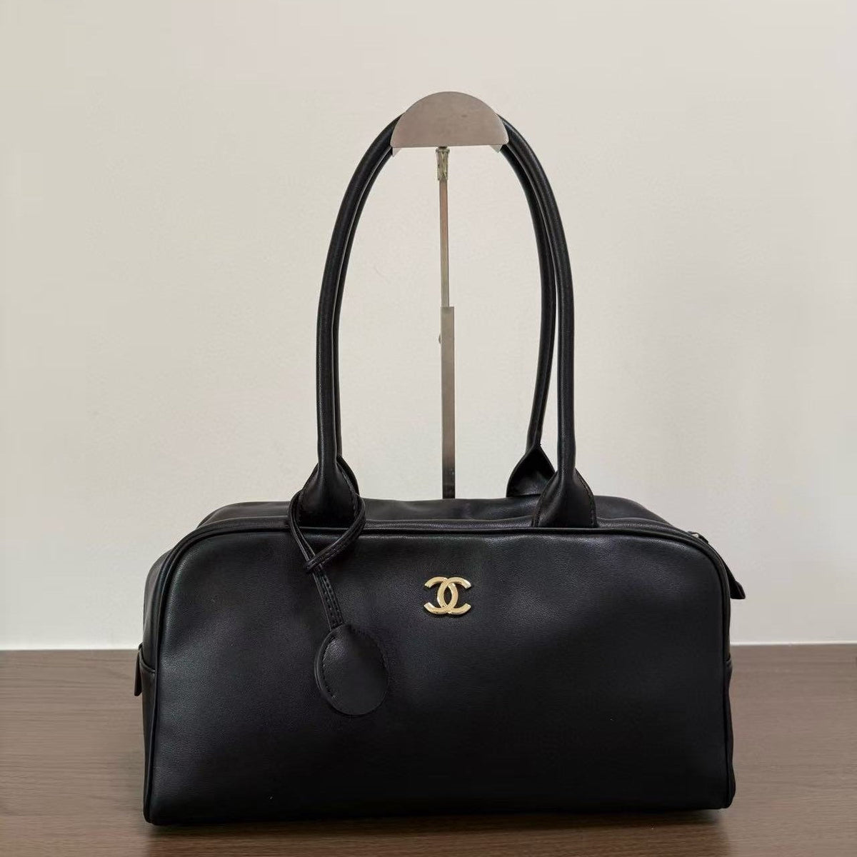 CC SS 2026 Large Bowling Bag Black Calfskin