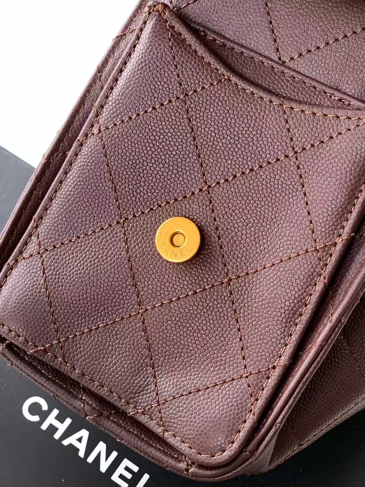 CC 2026 Hobo Small Bag Chocolate Caviar GHW